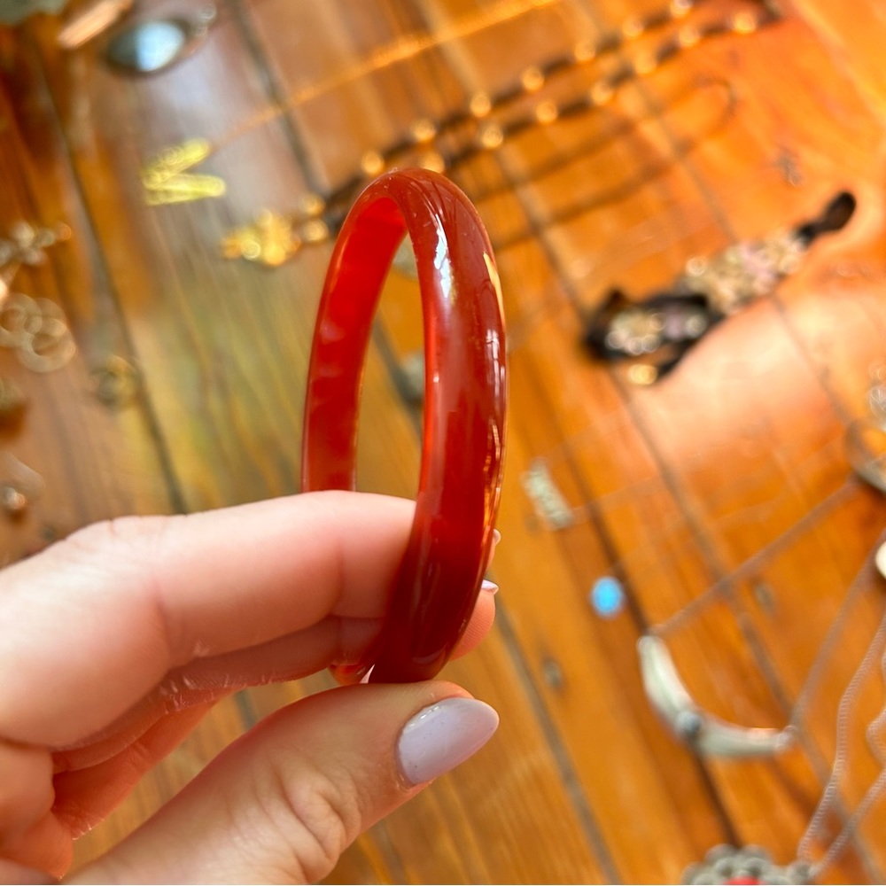 Red Glass Bangle